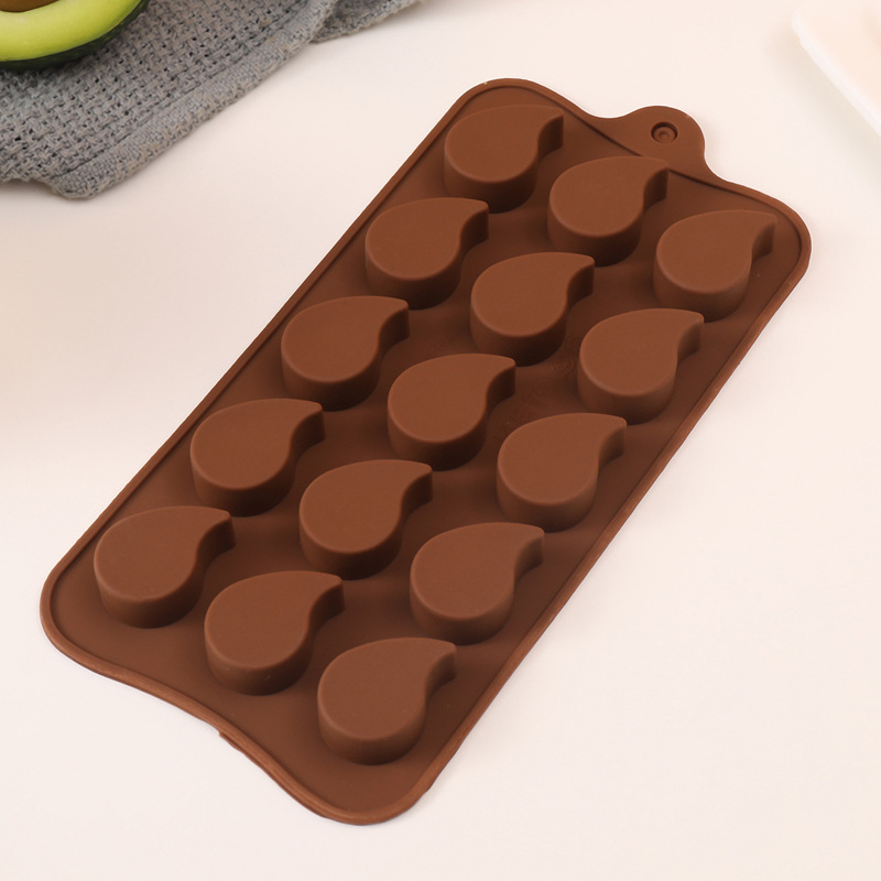 Silicone chocolate molds, Valentine's Day heart-shaped numbers and letters, Christmas cartoon animal jelly ice cube baking molds