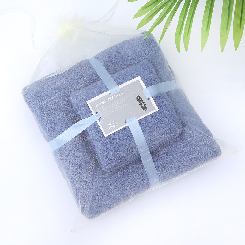 【 Chi Jia 】 Coral Fleece Towel, Bath Towel, mother and child set Towel Gift, thickened adult LOGO, Coral fleece Absorbent Application Scenario