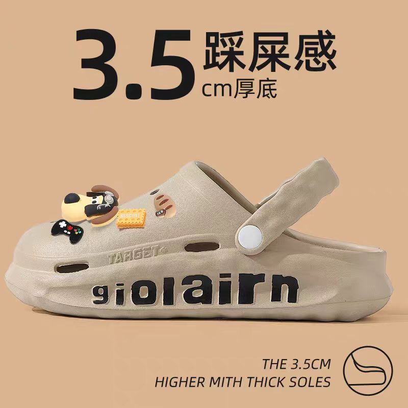 Treadle Death Feeling Crocs Men 2024 New Summer Non-Slip Not Smelly Foot Sports Breathable Sandals For Men Wearing The Beach