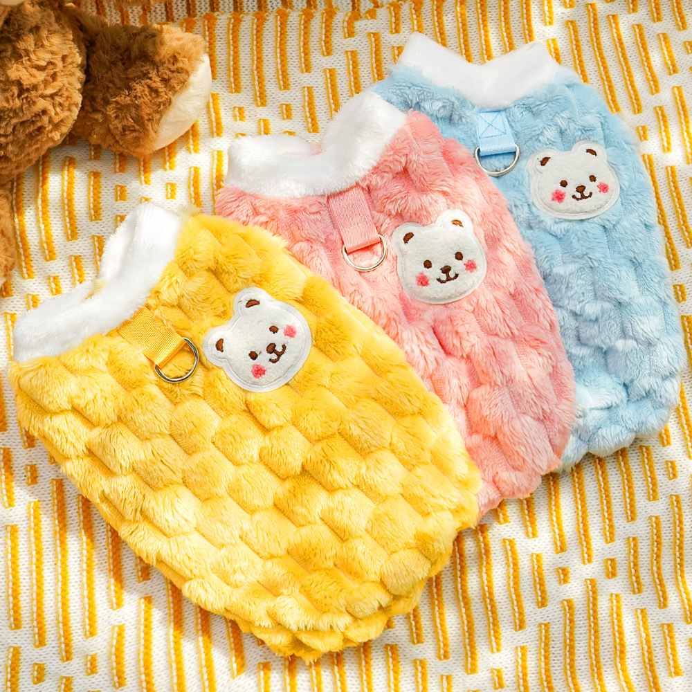 Tractible cachorros ropa de perro nuevo otoño invierno que el oso pet teddy schnauzer cat supply plus plush wholesale details Picture