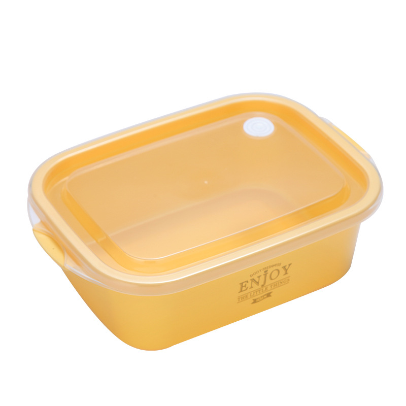 Light luxury refrigerator plastic transparent food storage box, lunch box, microwave oven-heated and refrigerated, office worker and student lunch box Item Picture