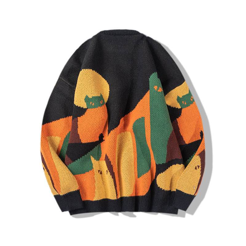 QYXR sweaters - Versatile knitted sweaters for couples, trendy ins brand men's sweaters wholesale, men's autumn and winter new styles Item Picture