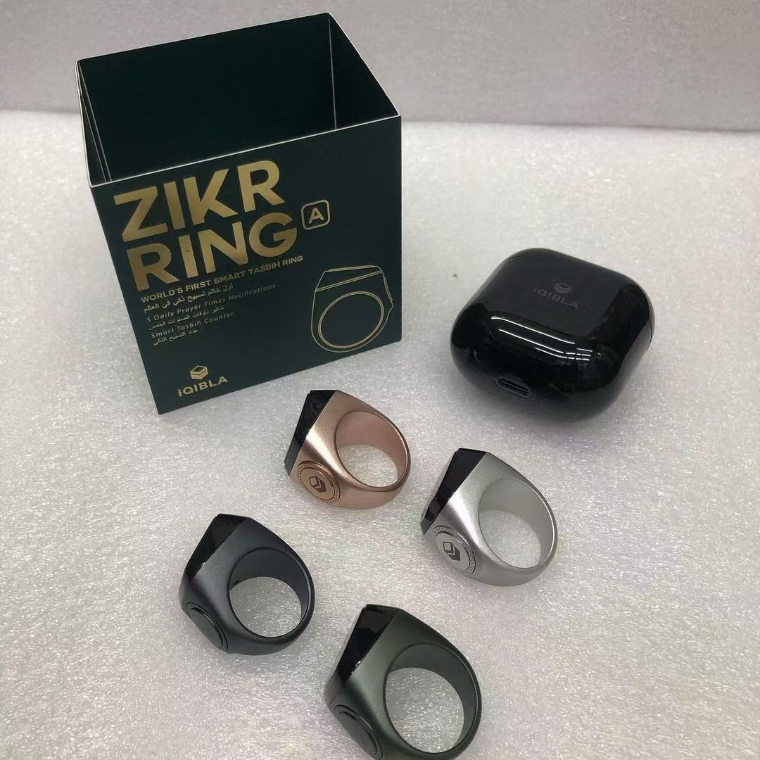 Smart Tasbih Counter,Zikr Ring Alloy Ma Terial Iqibla Tasbih Application Scenario