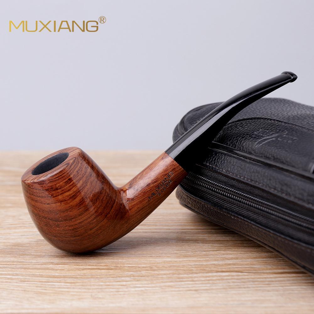 木香 木制烟具实木烟斗 亚马逊外贸跨境经典款花梨木烟斗木质pipe
