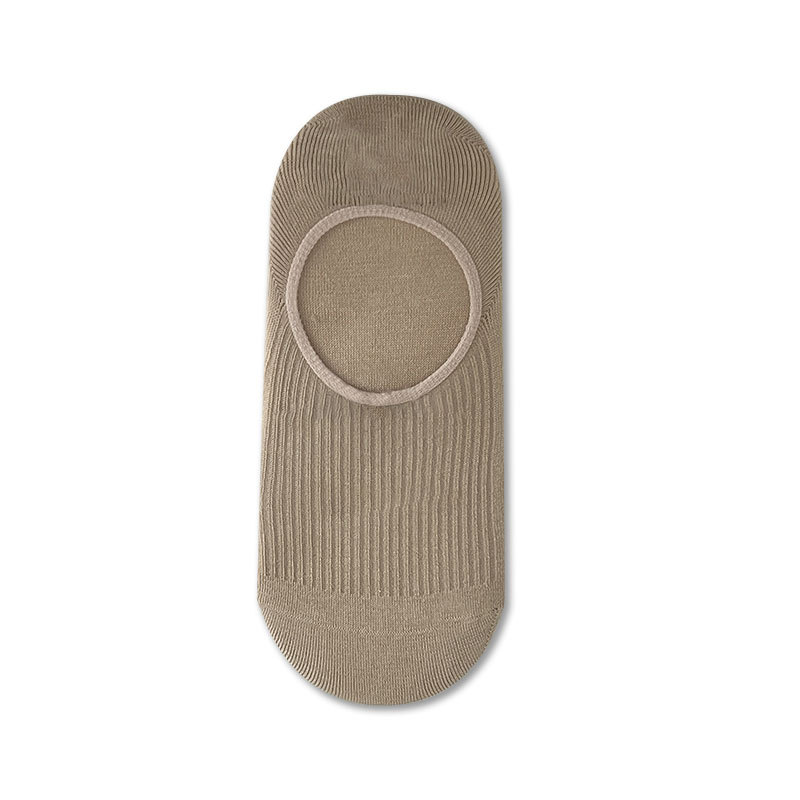 One-piece delivery of socks from the street stall for spring and summer minimalist style socks, thin cotton invisible socks for women, vertical stripes, boneless, shallow mouth, anti-slip and non-dropping, and boat socks Item Picture
