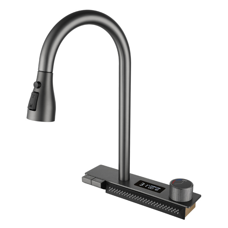 Rain Integrated Gun Gray Large Single Sink Kitchen 304 Washing Dish Basin Under The Basin Washing Dish Trough Manual Sink Item Picture