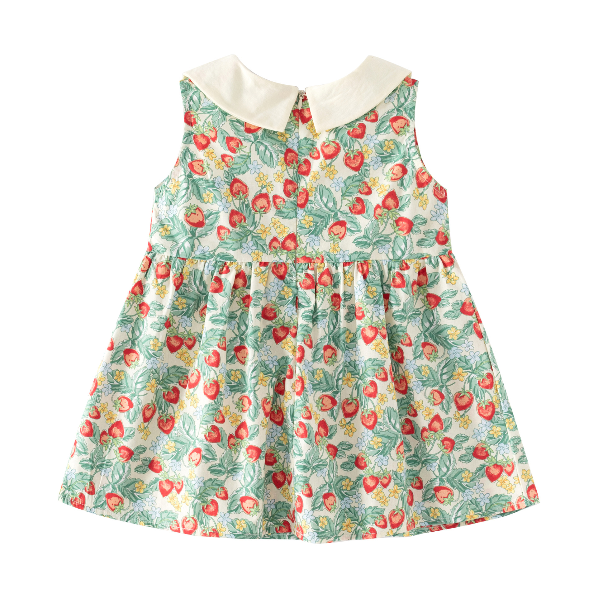 Girls' princess dress Summer 2023 New stylish children's dress Summer little girl baby doll collar dress details Picture