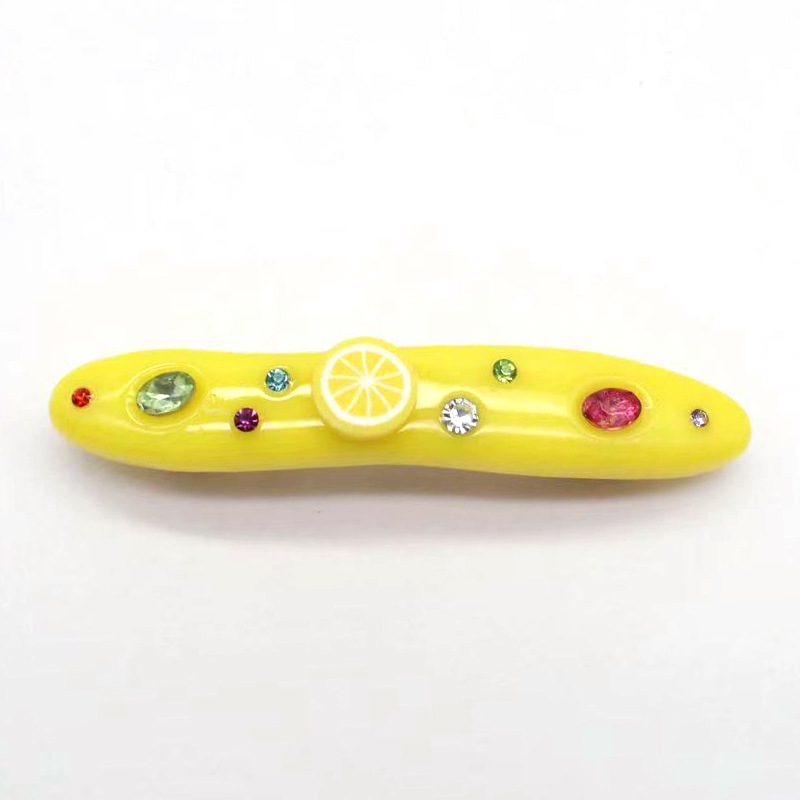 Kenjie Original Summer Candy Color Resin Diamond Drop Oil Hairpin Women's Cross-Border Europe And The United States For Color Hair Accessories Item Picture