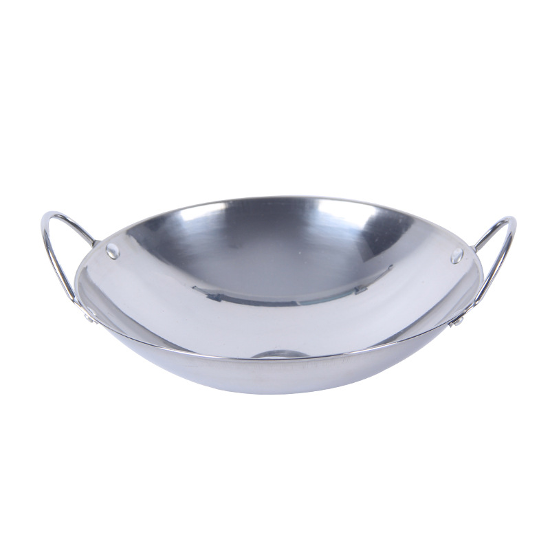 Wholesale alcohol pot thickened stainless steel spillproof bar pot pot with lid dry pot alcohol stove pot takeaway small hot pot Item Picture
