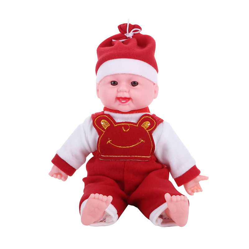 Suspenders Baby Early Education Touch Toy Vinyl Doll Children's Birthday Festival Gift Spot Wholesale Application Scenario