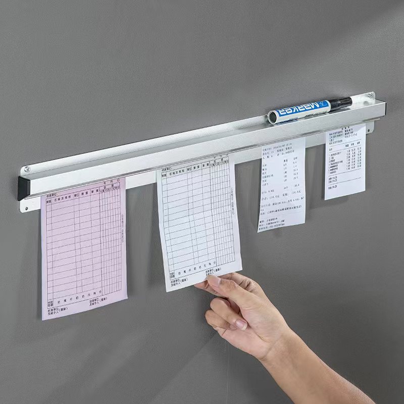 Restaurant food stall takeout order holder without drilling holes, kitchen menu holder, ticket holder, express delivery holder, wall-mounted order holder