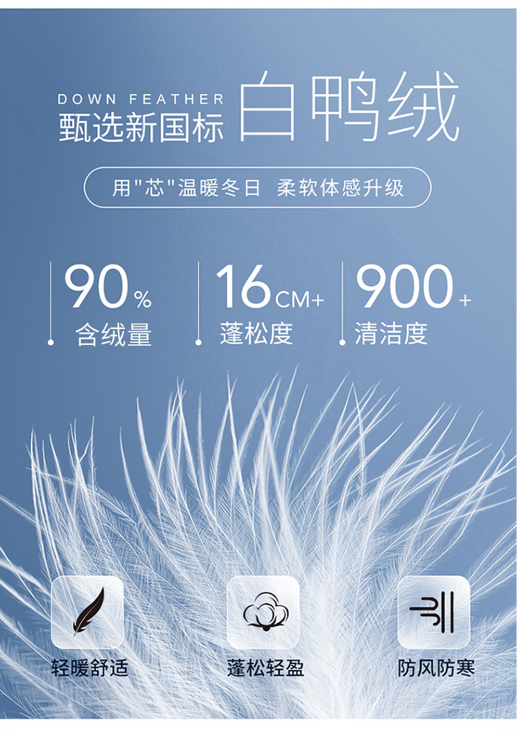 裳初90白鸭绒泡芙羽绒服女2025新款连帽面包服加厚羽绒外套平湖详情12