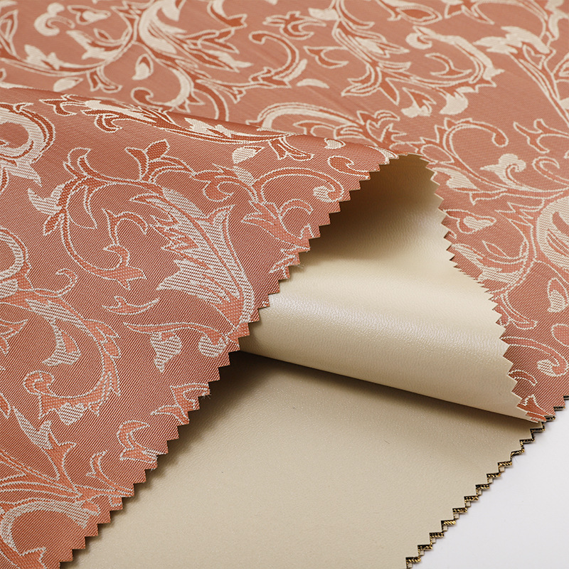 Bag Factory Wholesale 200D Jacquard Bag Fabric Polyester Pvc Fashion Fine Printed Bag Fabric