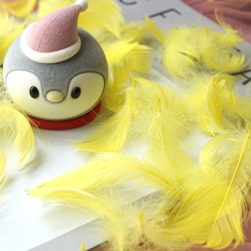 马卡龙彩色小羽毛小飘鹅毛婚礼节日活动舞台装饰礼盒填充材料批发详情23