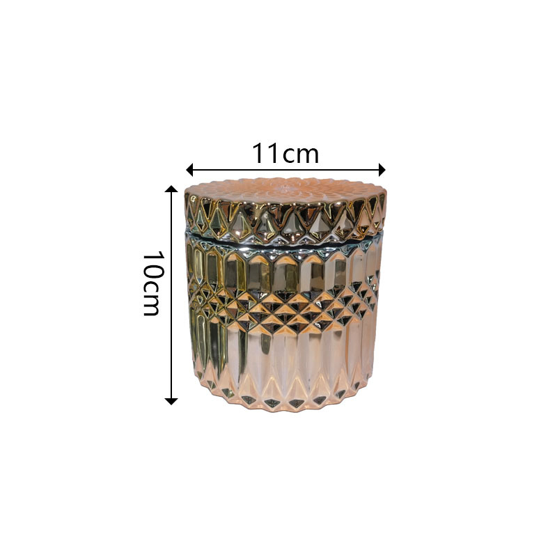 Light Luxury Retro Glass Pen Holder Glass Storage Box Glass Candy Jar Glass Ashtray Glass Jewelry Box Item Picture