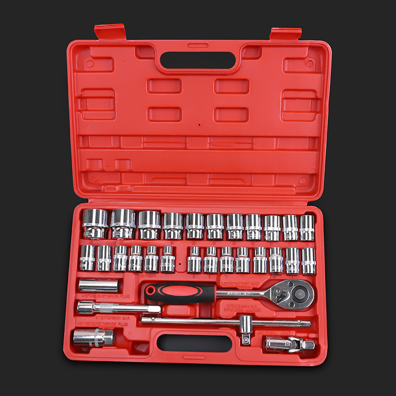 32 Sleeve Set Automotive Maintenance Toolbox Sleeve Ratchet Wrench Set Auto Repair Sleeve Special Tools details Picture