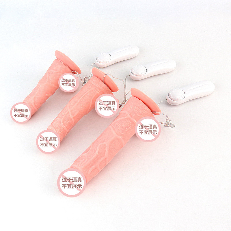 Female masturbation machine electric simulation penis flesh color dildo large, small, medium suction penis foreign trade sex products