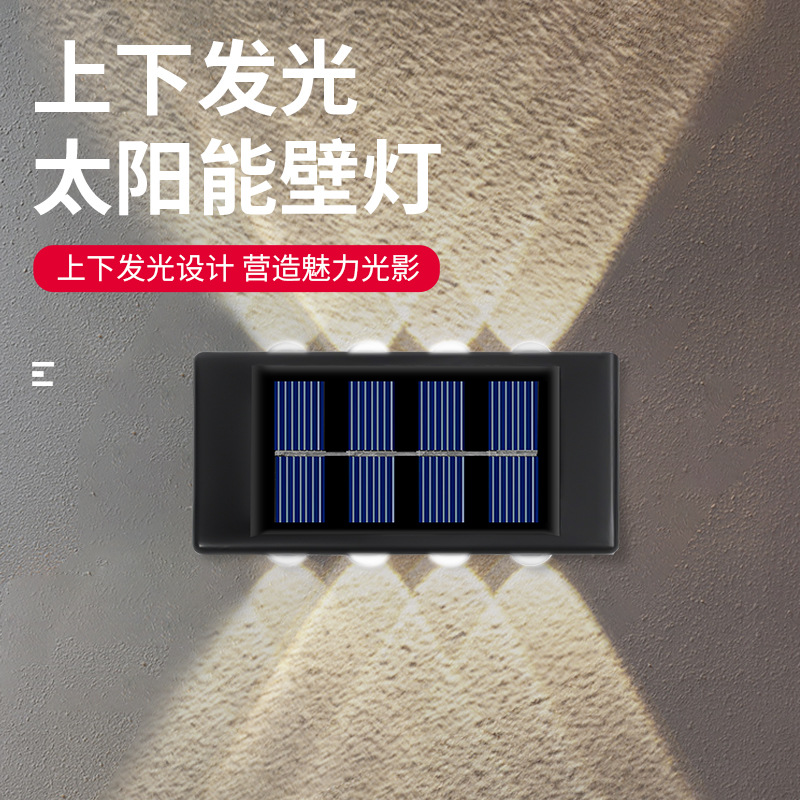 Amazon Outdoor Wall Light Garden Wall Light Balcony Garden Wash Wall Ultra-Bright Atmosphere Solar Night Light
