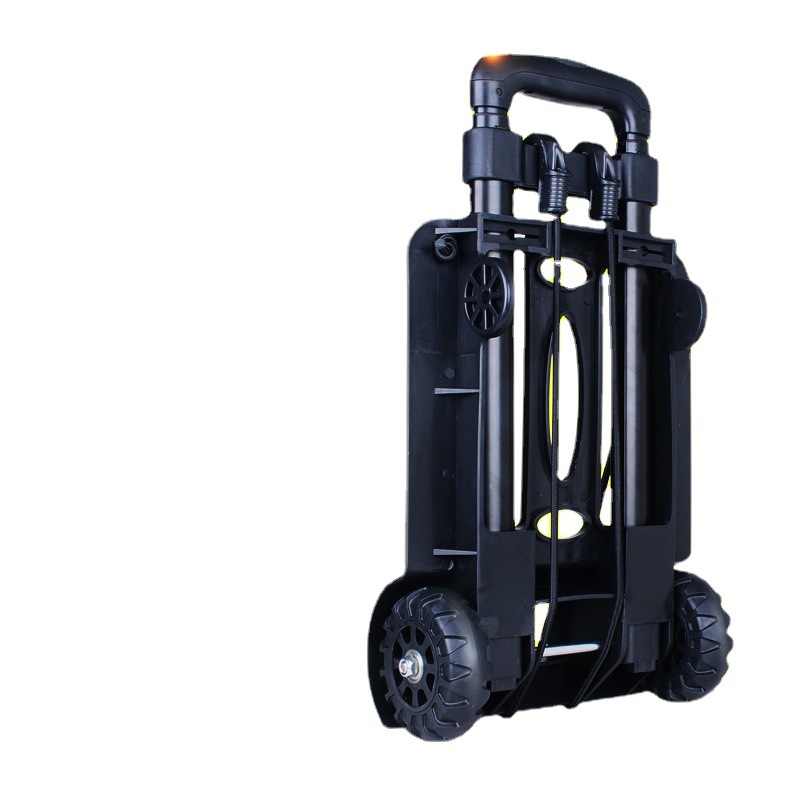 7bd hand-pulled cart, portable trailer, light luggage cart, household express delivery pick-up cart, cargo trolley, folding trolley Item Picture