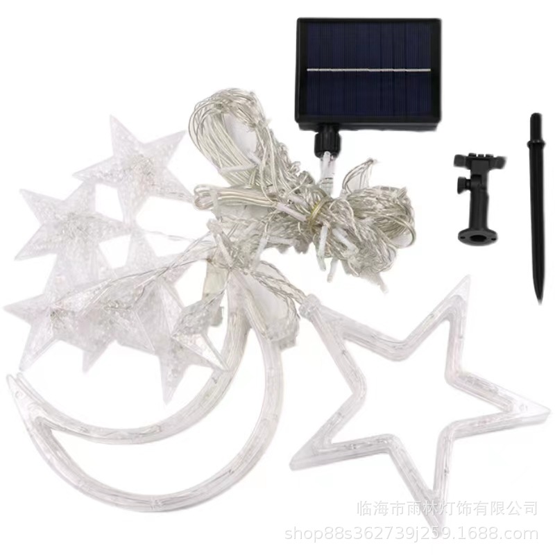 彩色星星灯/彩灯/灯泡灯串/彩灯灯带/吊顶led长条灯白底实物图