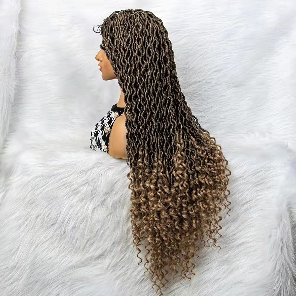 European and American cross-border lace Wig, braid wig, dirty braid wig manufacturer wholesale and customization Specification image