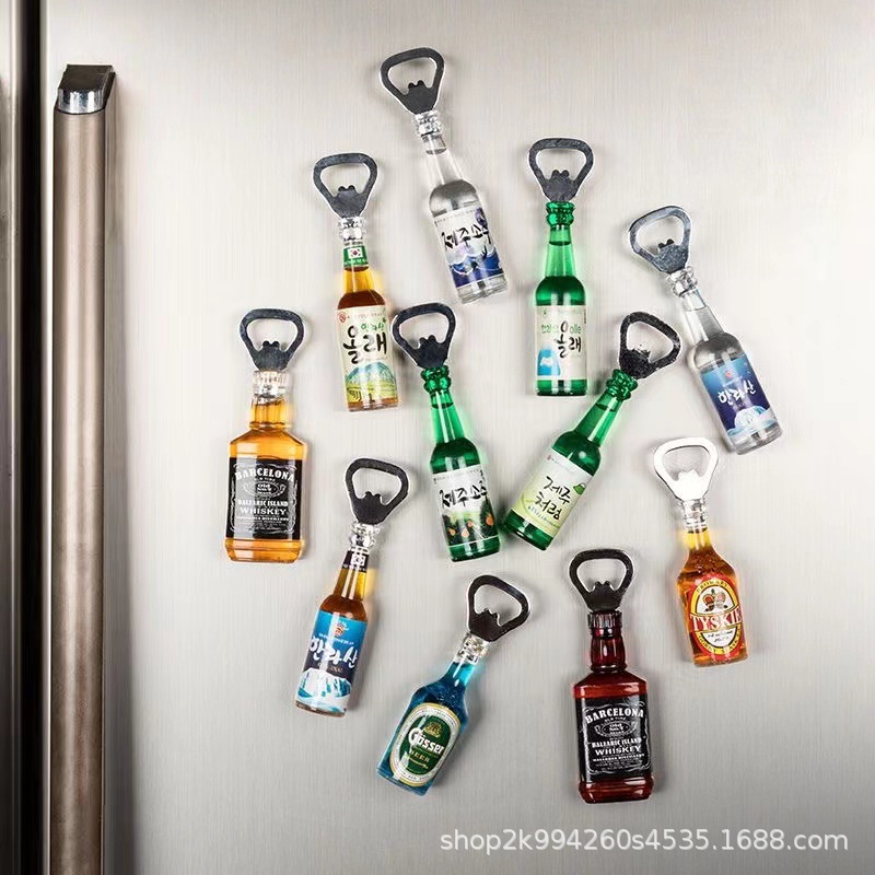 Abridor de cerveza home abridor de cerveza pegamento de refrigerador creativo abridor de cerveza imán de refrigerador abridor de cerveza Specification image