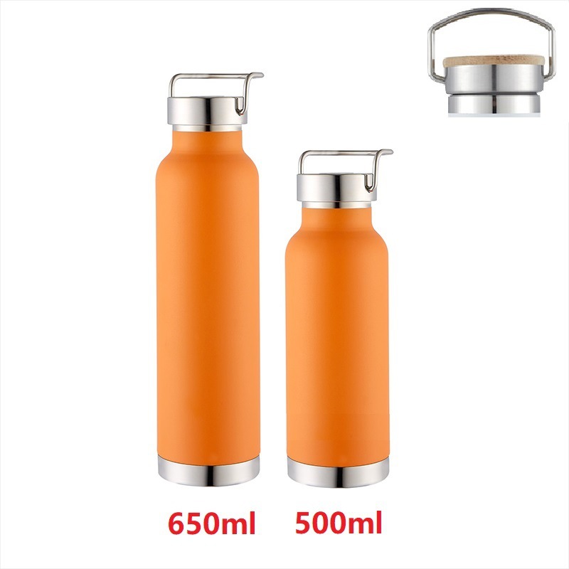Cross-border 304 American large-mouth sports water bottle, 650ML vacuum double-layer mountaineering water bottle, outdoor portable hand-held sports bottle Application Scenario