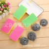【 Chi Jia 】 Scouring Pad Sponge Kitchen Cleaning Brush Steel Wool Ball Set for Household cleaning, degreasing and decontamination of POTS Item Picture
