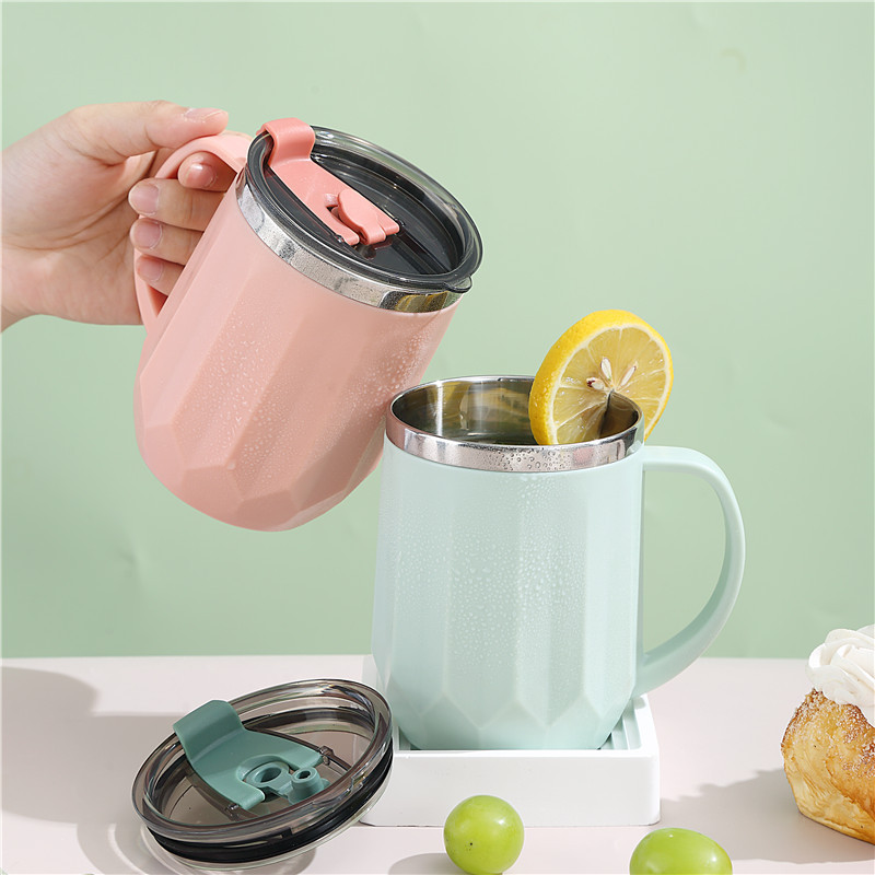 304不锈钢保温杯办公室随手杯情侣吸管杯防烫牛奶杯懒人杯咖啡杯