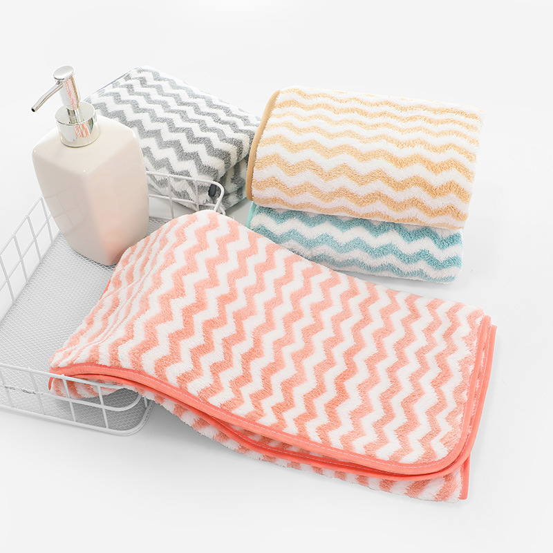 Coral Velvet Towel Super Absorbent Hair Soft Household Face Towel Wholesale Beauty Salon To Develop Gifts Specification drawing