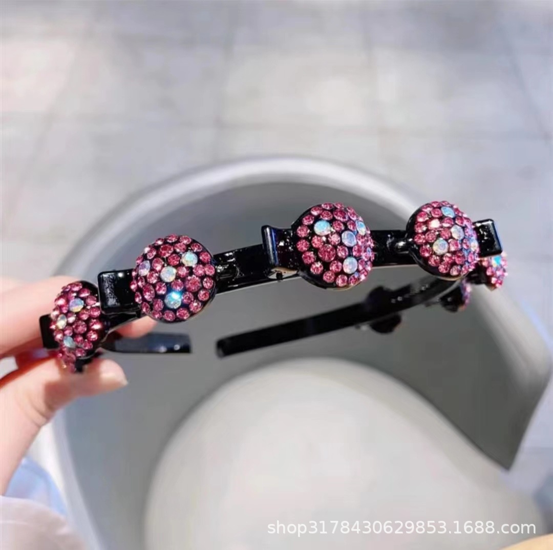Headband Net Red Bangs Clip Special Forehead Clip Broken Hair Mother Model 2023 New High Appearance Level Explosive Model Specification drawing