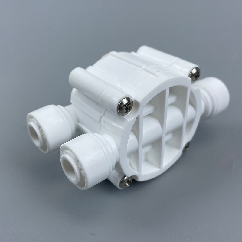2 minutes Quick connection four-side valve switch Water purifier RO reverse osmosis pure water machine accessories powerless RO water purifier Water purifier four side valve Specification image