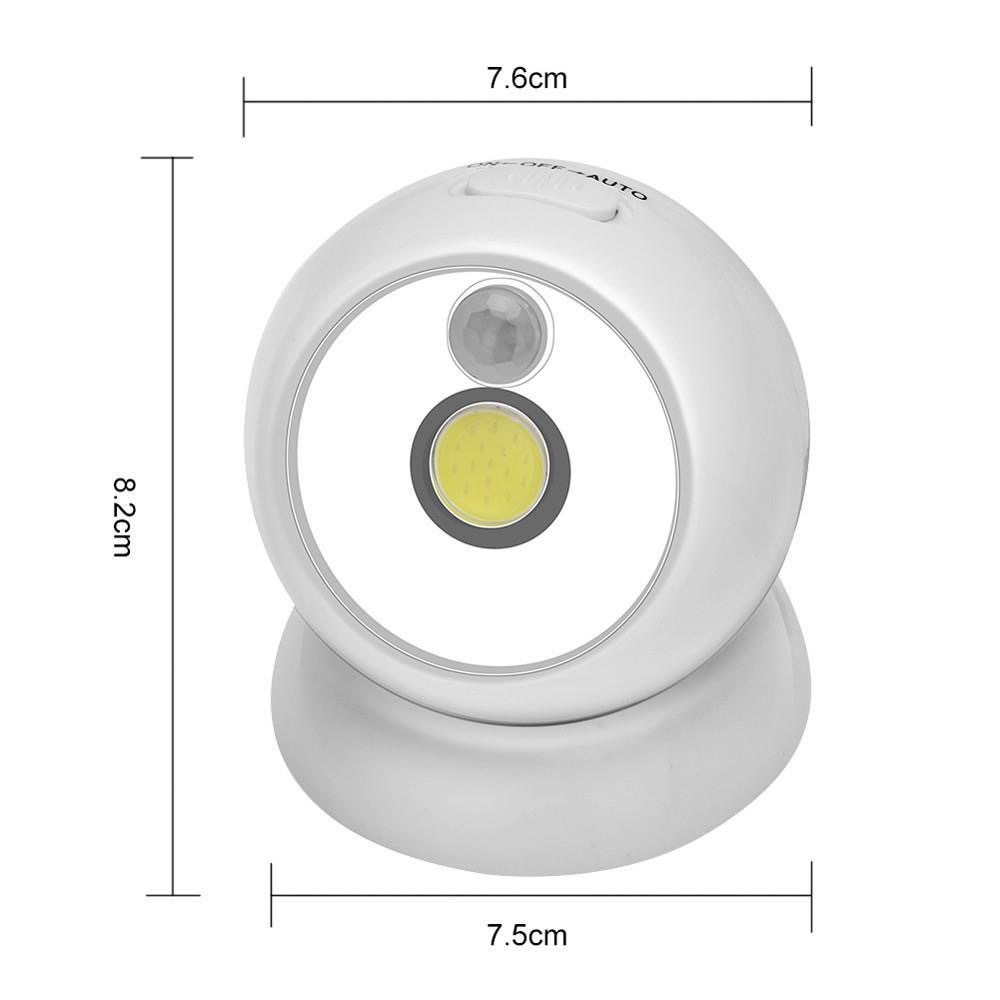 跨境新款/360°磁吸/走廊楼道小夜白底实物图
