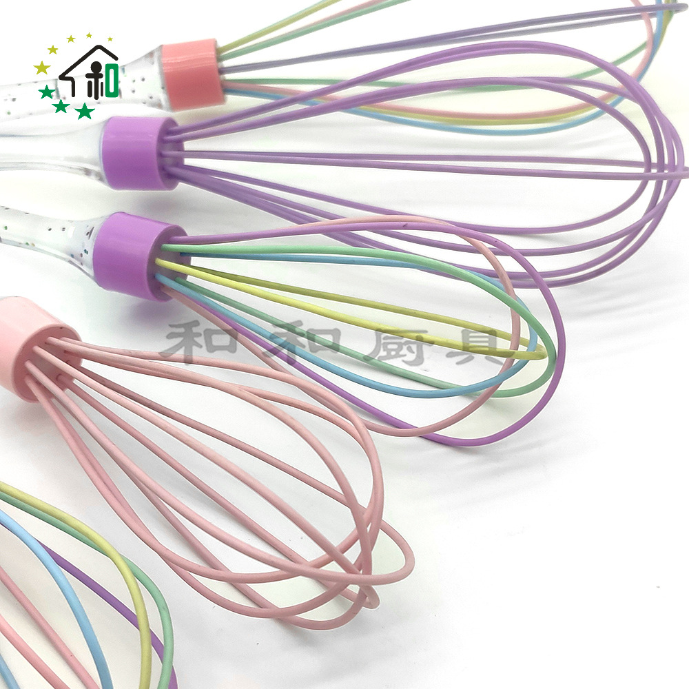 14 "silicone hand-held color clear handle whisk mini Hand kitchen mixer Egg beater Application Scenario