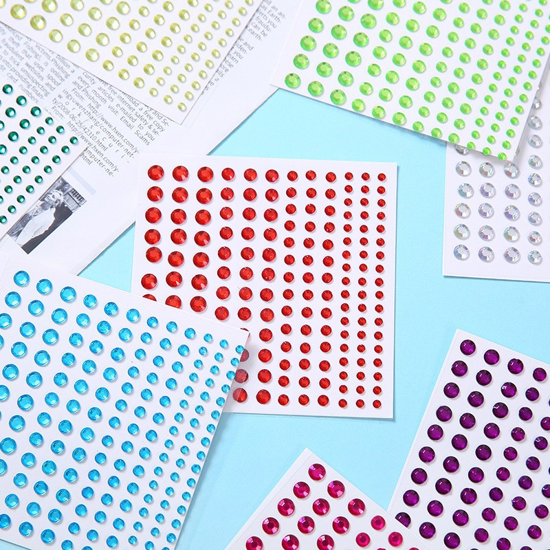 跨境现货DI/脸部钻石贴化细节图