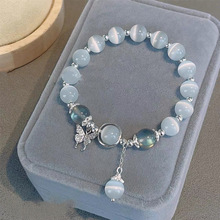 Badu Blue Dongling Crystal bracelet, freshwater pearl crystal bracelet for women, Korean version, simple and individual bracelet for women pic 31