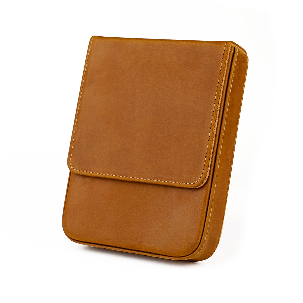 Cross Border Supply Crazy Horse Pen Pen Set 6 Pieces Of Pull New Creative Leather Case Business Office Collocation Specification drawing