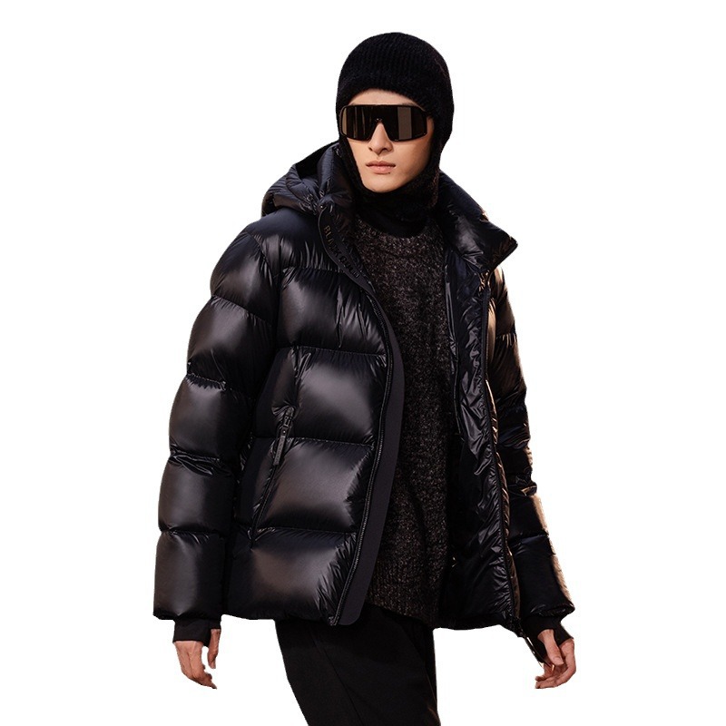 Black and gold goose down 2024 new Winter fashion hooded Pioneer 3.0 five-check down jacket for men, thickened goose down jacket Item Picture