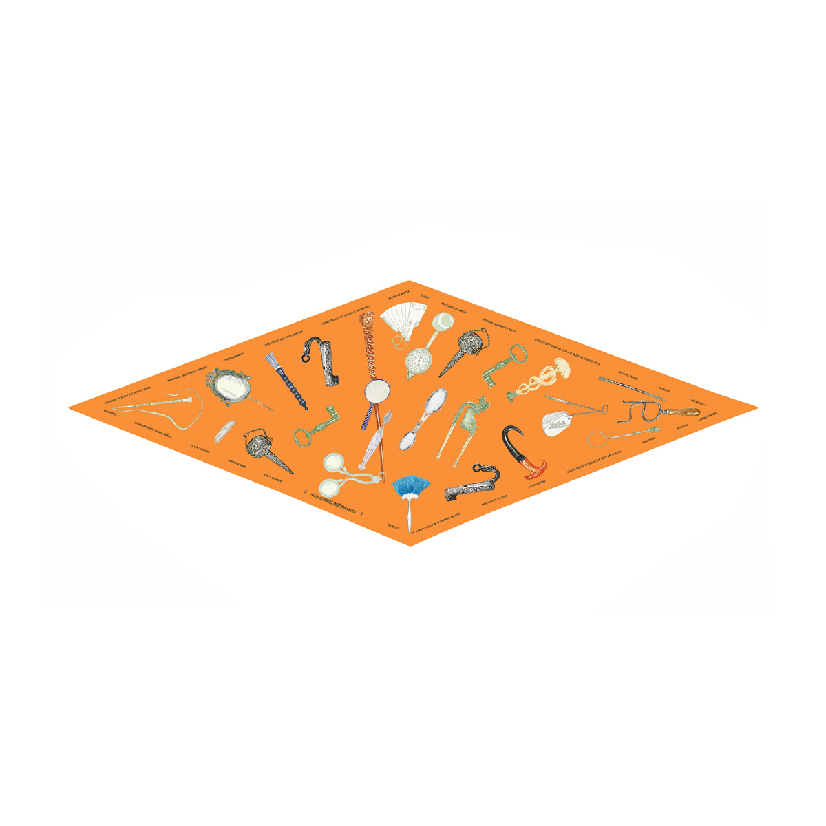 2025 Retro long diamond-shaped scarf, elegant silk scarf, neckerchief, versatile decoration, hairband, fashionable neck guard, thin style Specification image