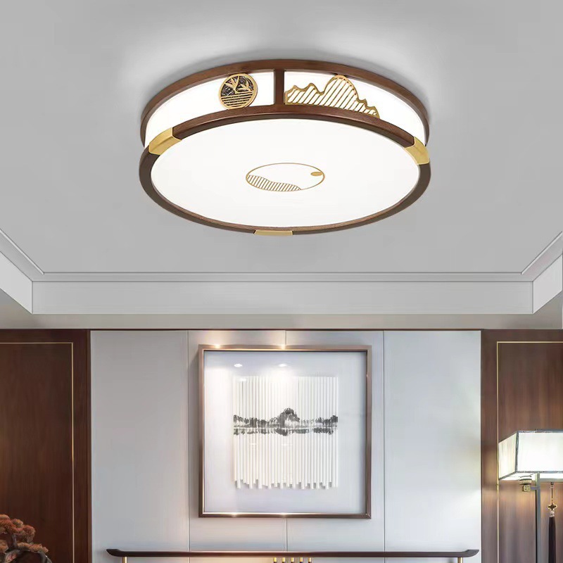 新中式吸顶灯实木客厅灯简约现代中式灯具中国风仿餐厅卧室灯9896详情图4