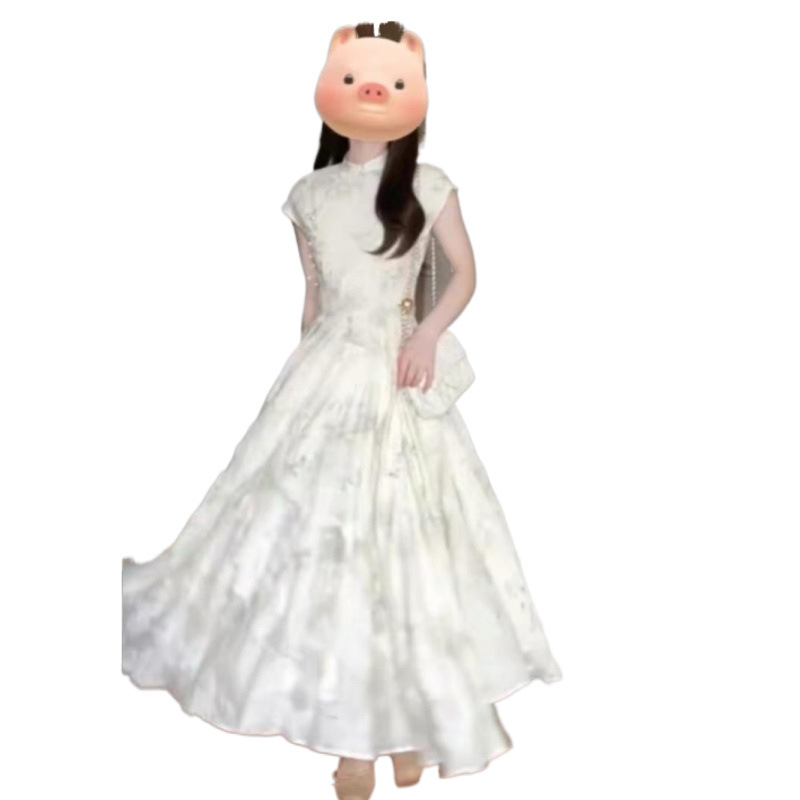 A new Chinese-style cheongsam dress that covers the belly and makes one look slimmer, a high-end and exquisite summer dress for women Specification image
