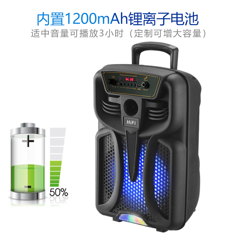 Special Price 8-Inch Speaker Rx-8122A/B Outdoor Bluetooth Multi-Function Speaker Large Volume Portable Speaker Application Scenario