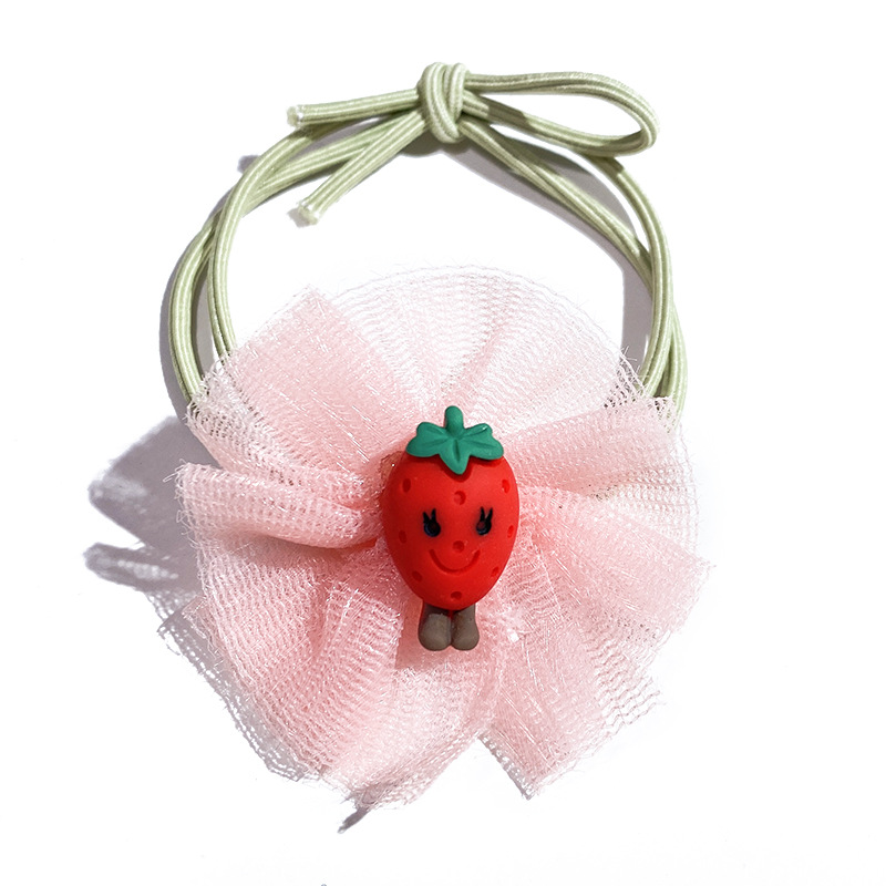 South Korea's New Children's Hair Band Hyuna Wind Net Bow Cartoon Head Rope Little Girl Princess Rubber Band Hair Rope Item Picture