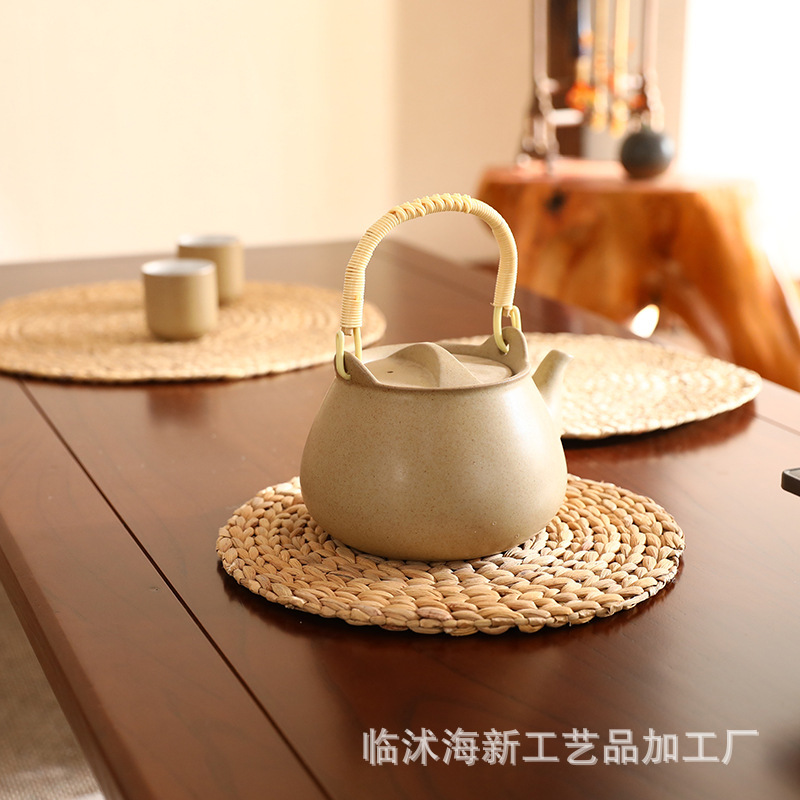 餐垫/木头杯垫/竹木餐垫/餐桌垫欧式/玉米皮隔热垫产品图