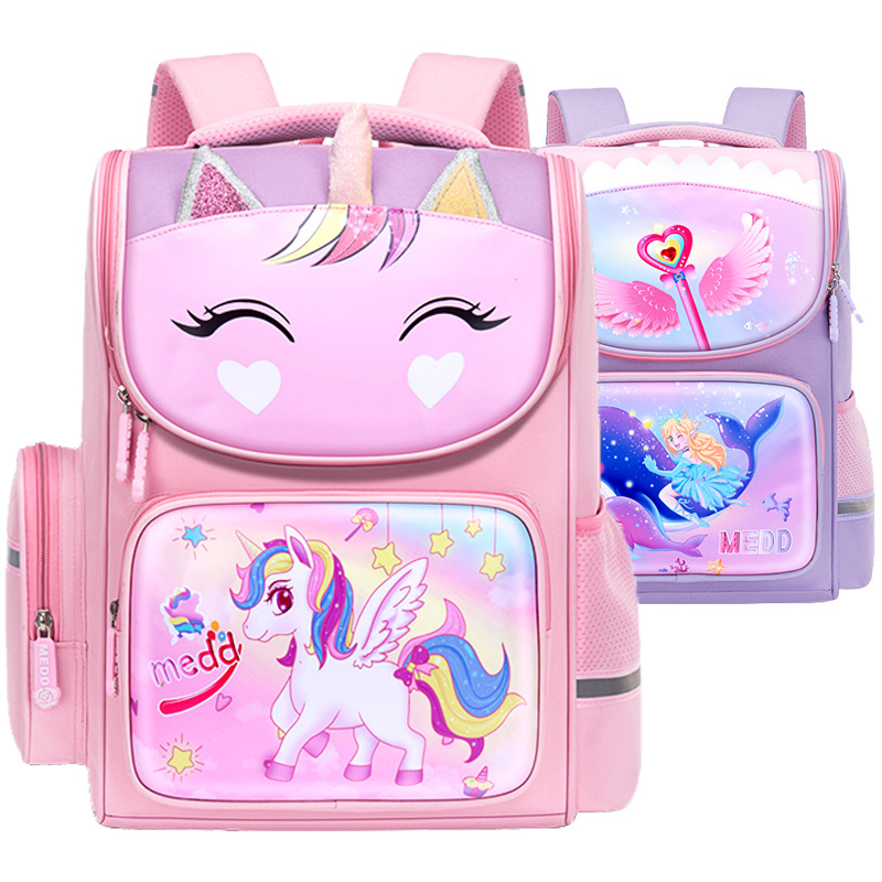 New Children's Schoolbag For Primary School Students To Reduce The Burden Of Ridge Protection Backpack Boys And Girls 1-3-6 Cute Space Bag Item Picture