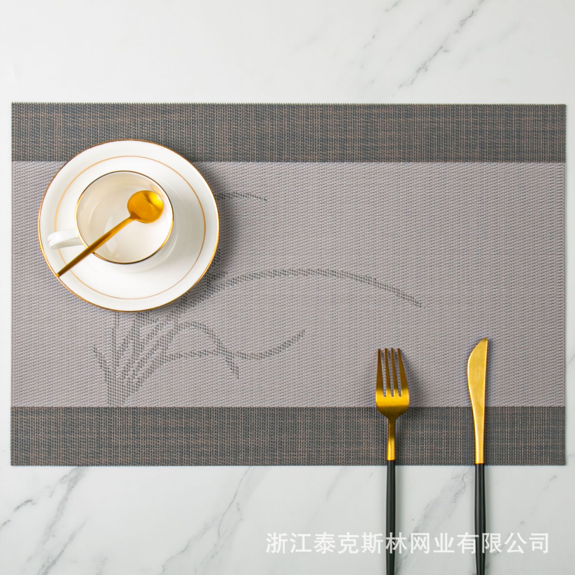 Tekslin PVC placemats/Teslin placemats/mesh placemats/Placemats/heat-insulating placemats are waterproof, anti-slip, oil-proof, heat-resistant and wear-resistant Specification image