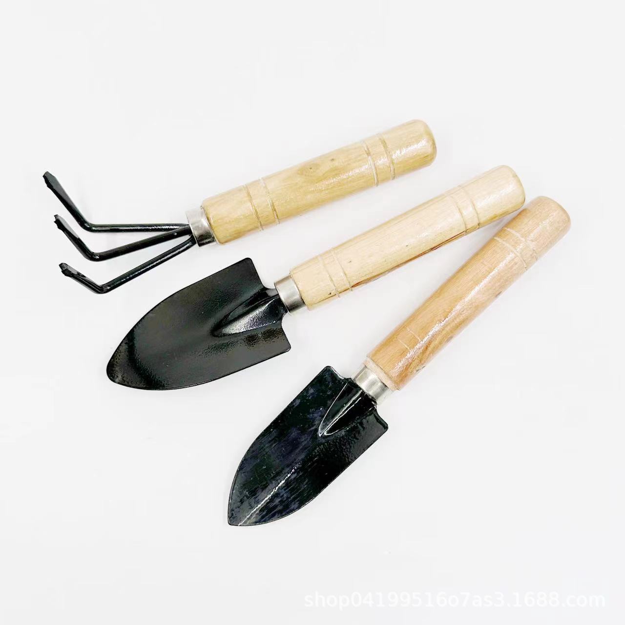 Mini flower-planting tools, triangular set, shovel, soil-digging, household soil-loosening small shovel, flower-planting shovel Item Picture