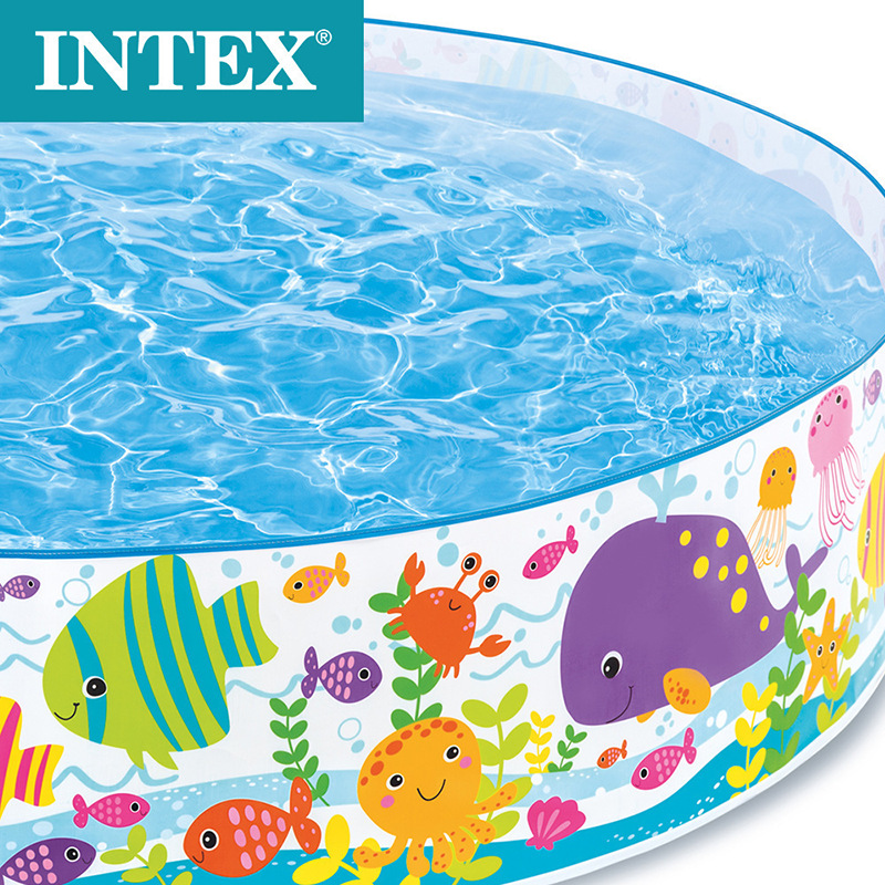 Intex56452 Ocean Park Hard Plastic Pool Non-Inflatable Pool Family Swimming Pool Non-Inflatable Children's Pool Specification drawing