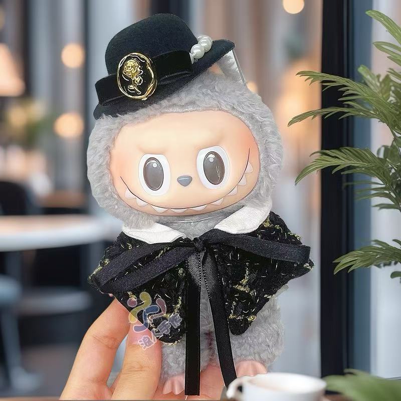 The first, second and third generation LABUBA Little Bubu trendy old money style Little Xiang overalls suit dress for kids pic 10