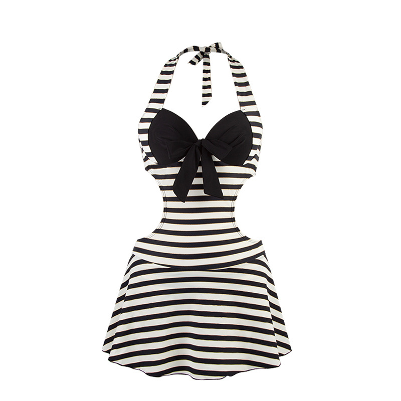 New Sexy Women's Swimsuit One-Piece Pure Instagram Style Bikini Three-Piece Skirt Swimsuit To Wear Outside Item Picture